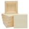 4x4 Wood Canvas Boards for Painting, Blank Deep Cradle Canvas for Art Projects (6 Pack, 0.85 In Thick)